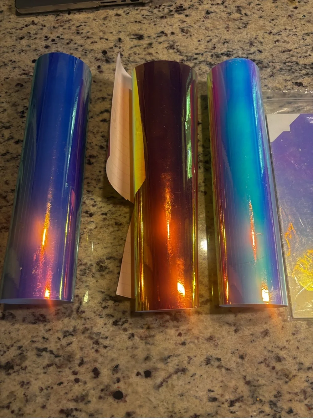 Iridescent Holographic Vinyl Wrap - Blue Purple Shift